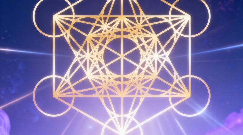 cube metatron - affiche déco spirituelle