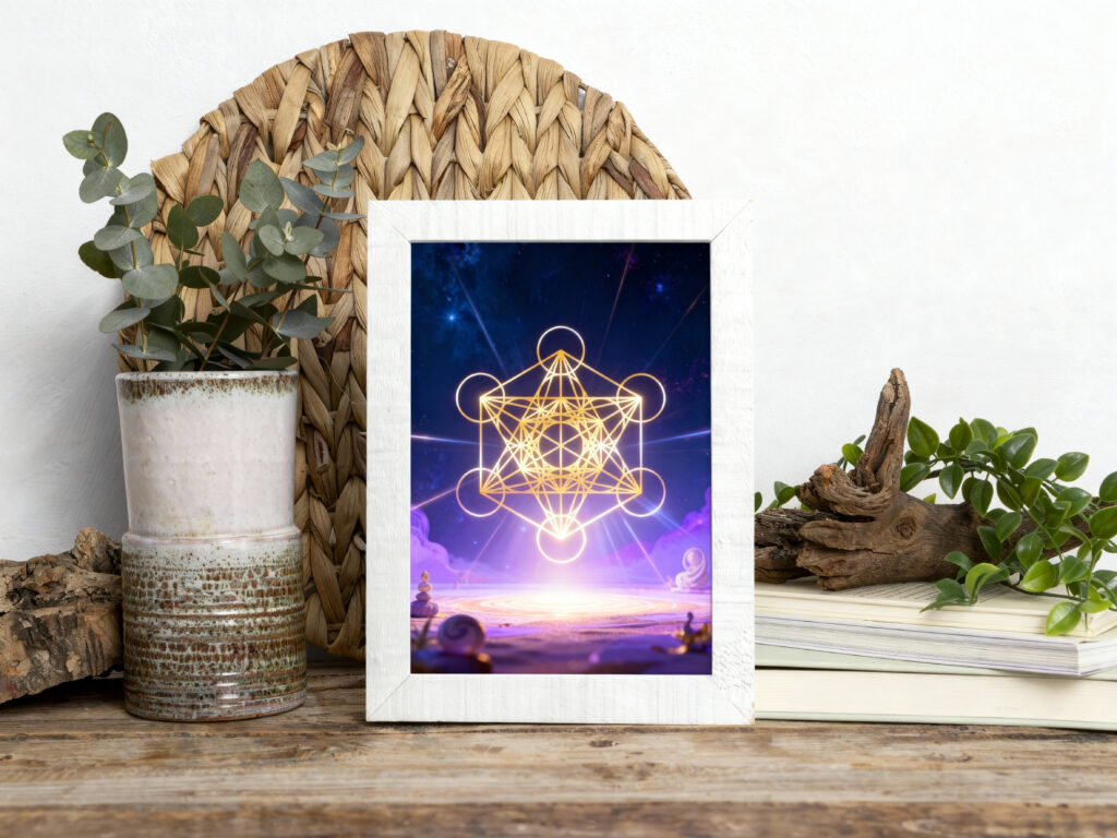 cube metatron - affiche déco spirituelle